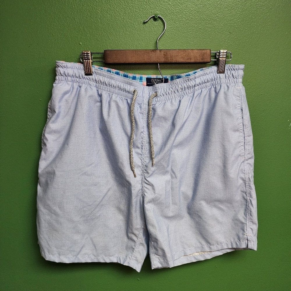 Michael’s Light Blue Swim Trunks Men’s Medium | Drawstring Board Shorts
